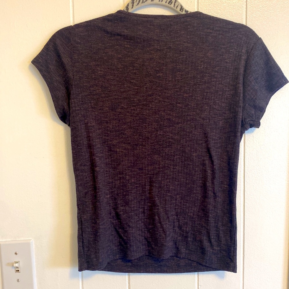 Purple Ribbed Tee - Picture 2 of 2